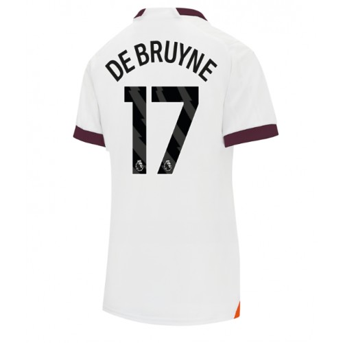 Dámy Fotbalový dres Manchester City Kevin De Bruyne #17 2023-24 Venkovní Krátký Rukáv